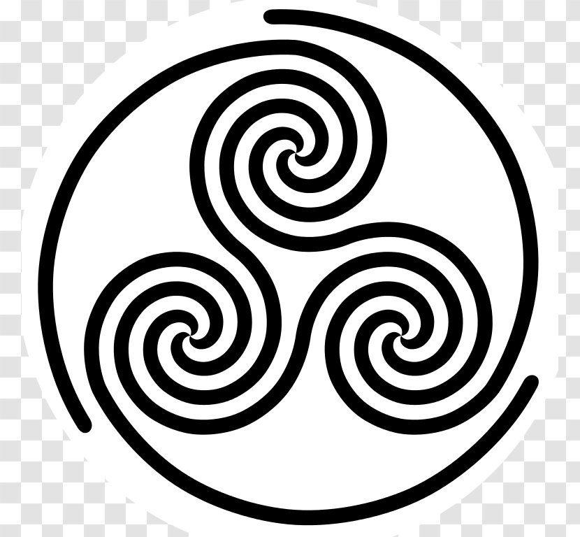 Triskelion Celtic Knot Symbol Spiral Celts - Labyrinth Transparent PNG