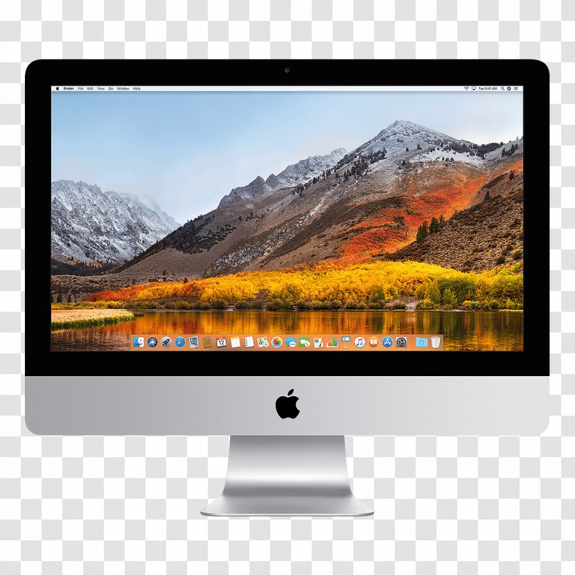 IMac Intel Core I5 All-in-One Fusion Drive Desktop Computers - Computer Monitor - Apple Transparent PNG