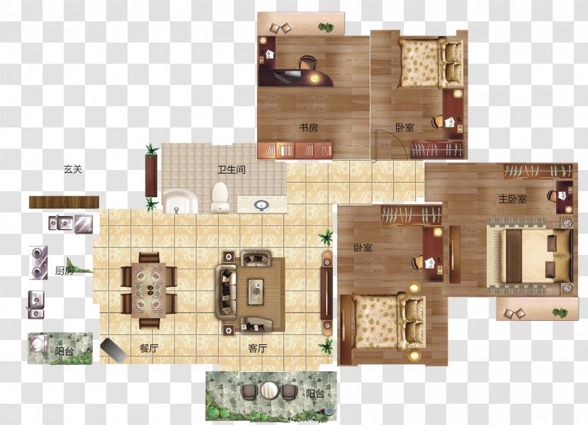 Floor Plan - Elevation - Vector Apartment Layout Transparent PNG