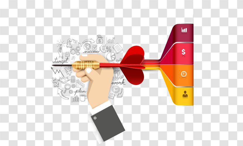 Infographic Target Market Business Diagram - Flower - Ppt Element Transparent PNG