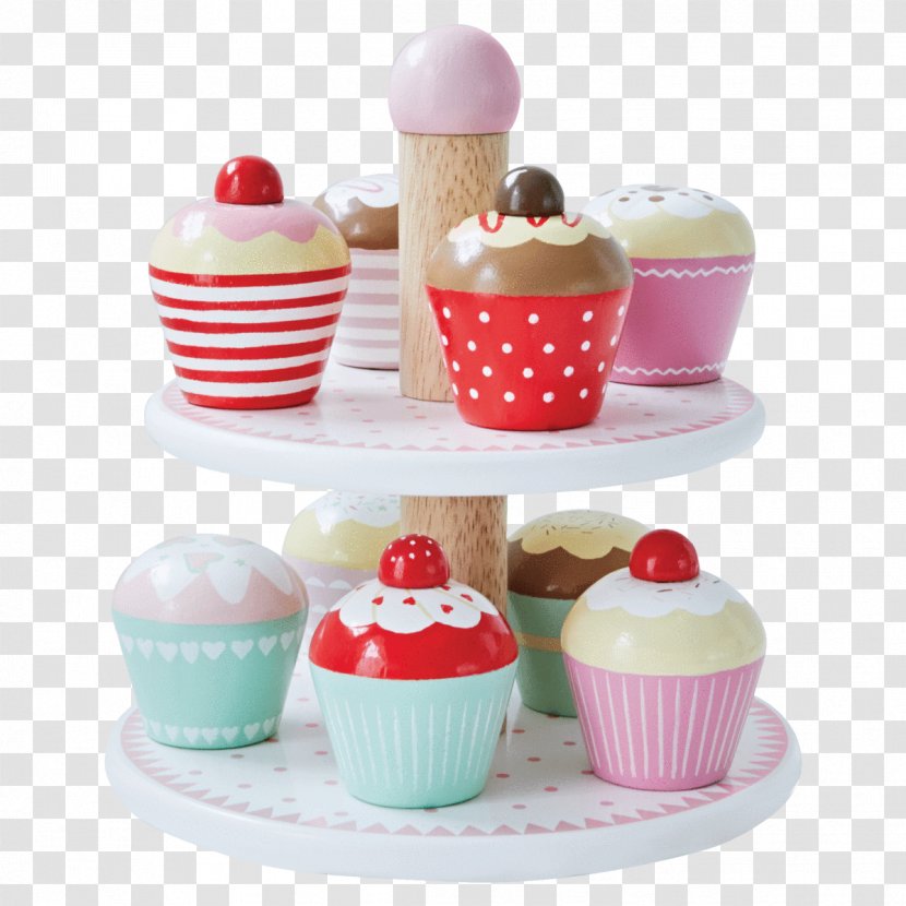 Sundae Cupcake Petit Four Muffin Toy - Stand Transparent PNG
