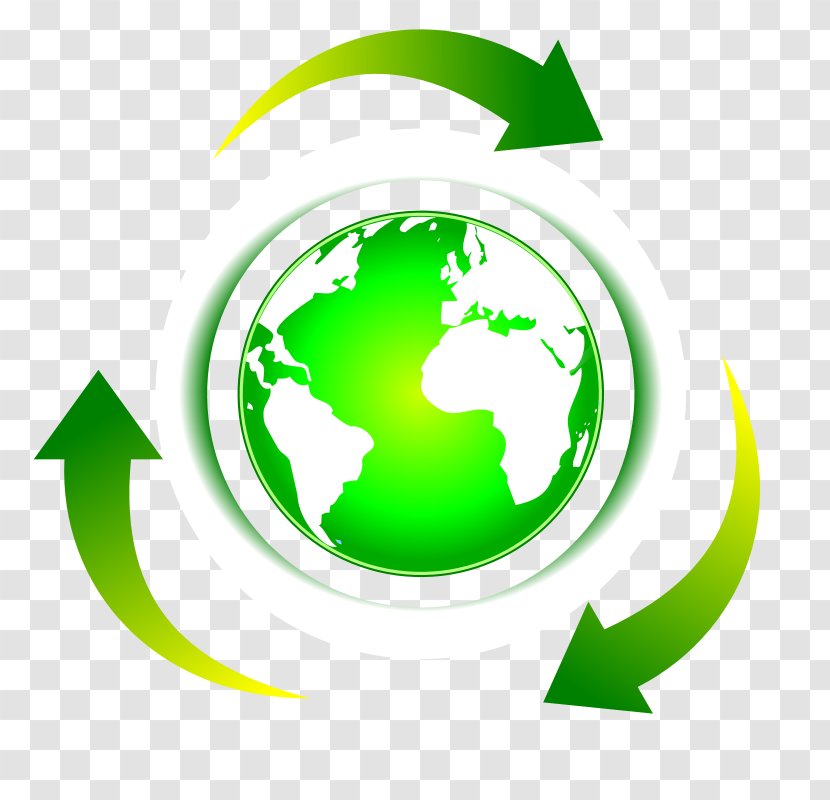 Globe World Recycling Sustainability - Waste - Ham Radio Clipart Transparent PNG