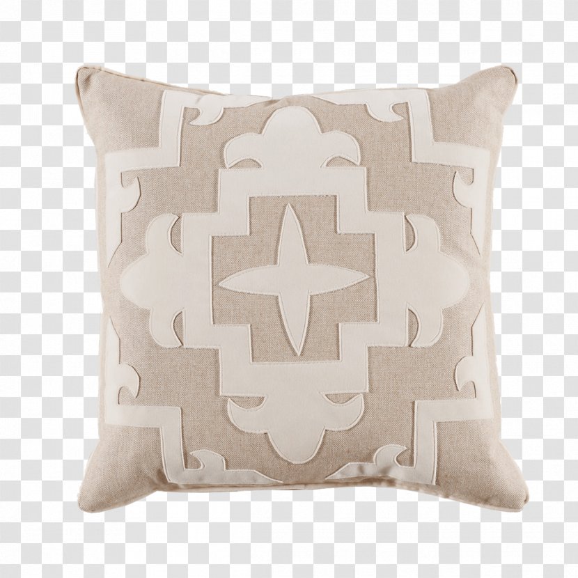 Throw Pillows Cushion Appliqué Linen - Fringe - Pillow Transparent PNG