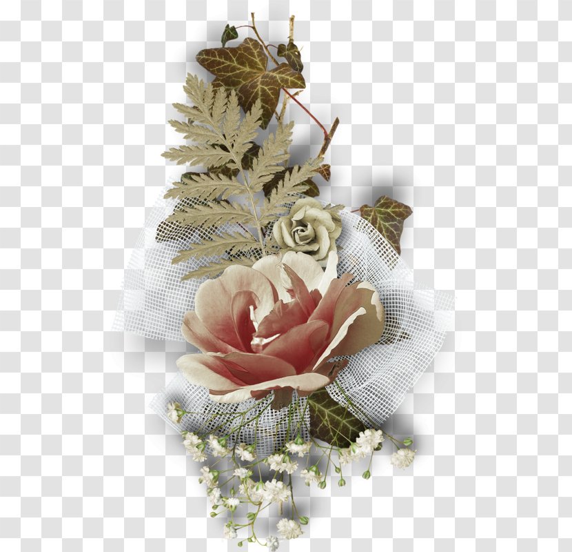 Garden Roses Floral Design - Christmas Ornament - Flower Transparent PNG