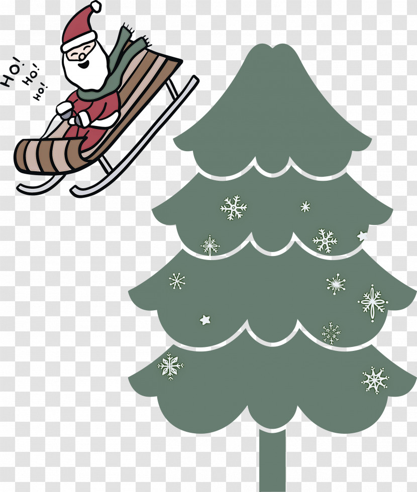 Christmas Tree Santa Transparent PNG