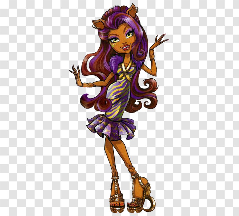 Monster High: Welcome To High Clawdeen Wolf Doll Frights, Camera, Action! Elissabat Transparent PNG