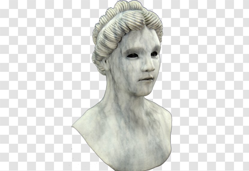 Bust Ancient Greek Sculpture Mask Statue - Mythology Transparent PNG