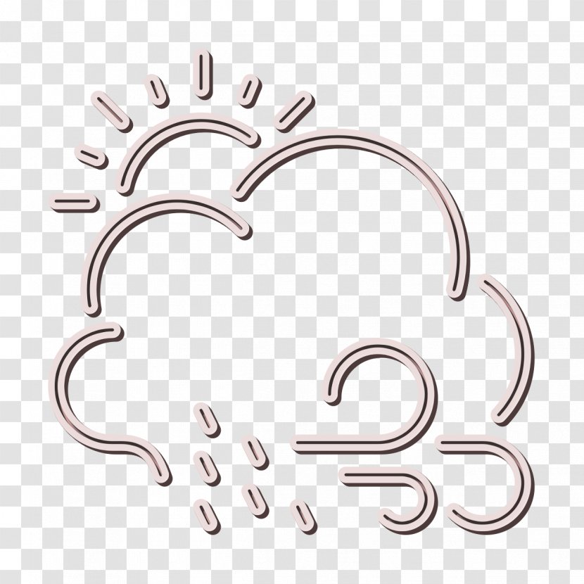 Rain Cloud - Heart - Body Jewelry Transparent PNG