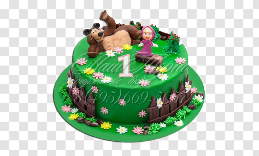 Torta Cupcake Masha Birthday Cake Bear - Party Transparent PNG