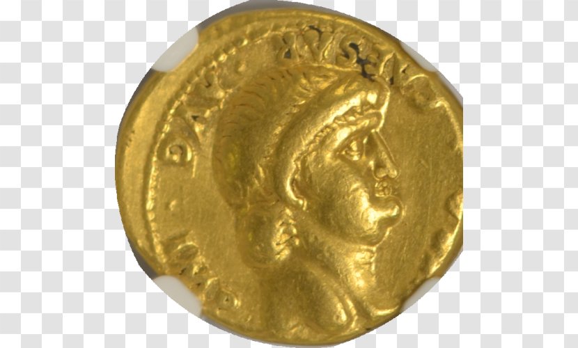 Coin Gold Numismatic Guaranty Corporation Aureus Roman Currency Transparent PNG