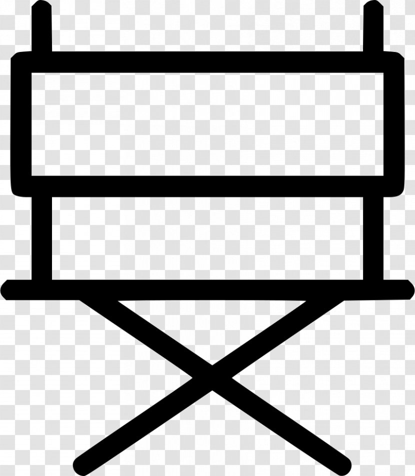 Computer Icons Director's Chair Table Film Director - Black Transparent PNG
