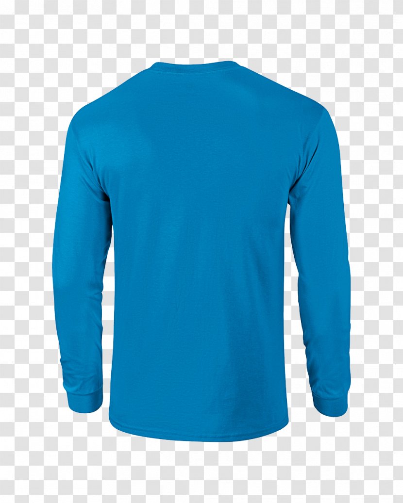 Long-sleeved T-shirt Dress Shirt - Aqua - JERSEY Transparent PNG