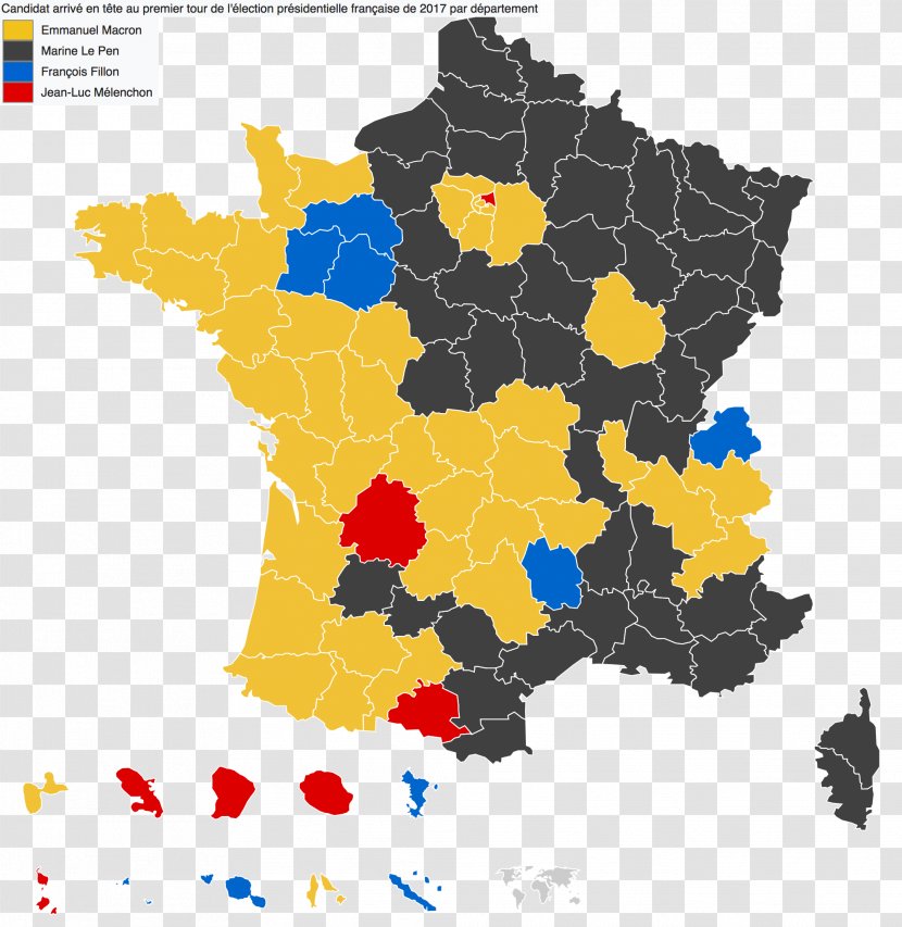 French Presidential Election, 2017 France United States Election - Map Transparent PNG