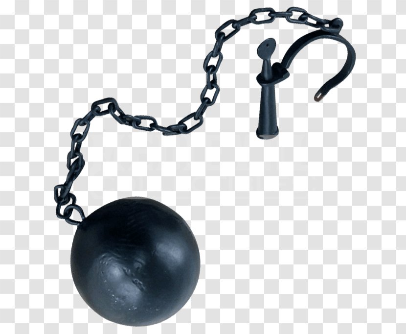 Ball And Chain Legcuffs Prison Padlock - Jewellery - Iron Transparent PNG