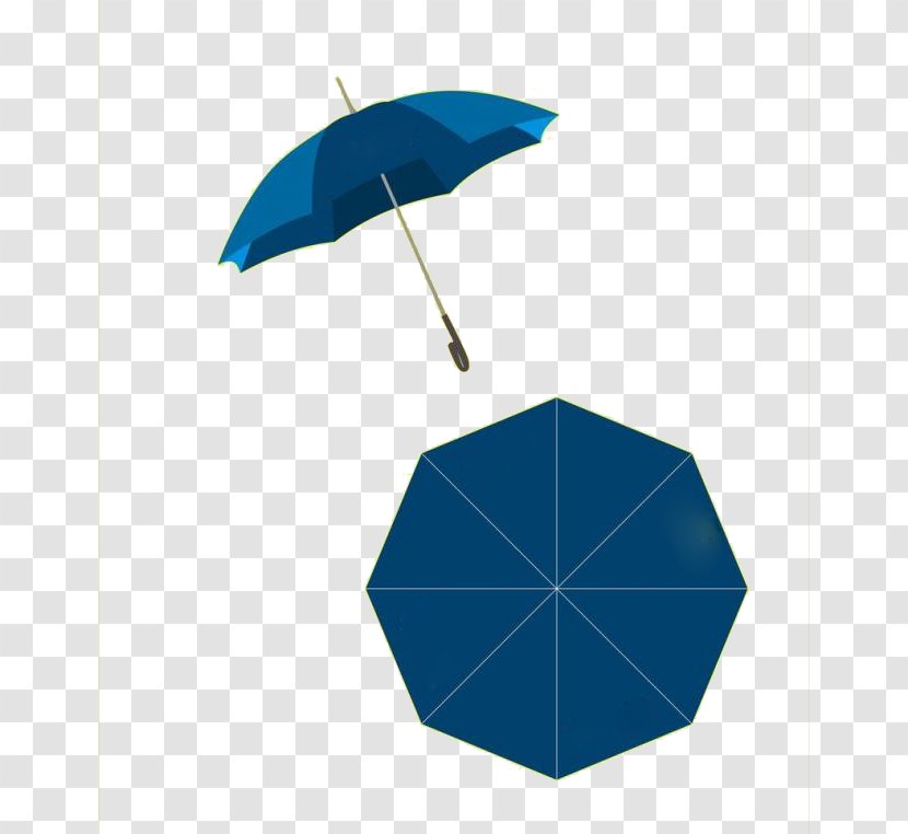 Umbrella Circle Clip Art - Blue - Fresh Transparent PNG