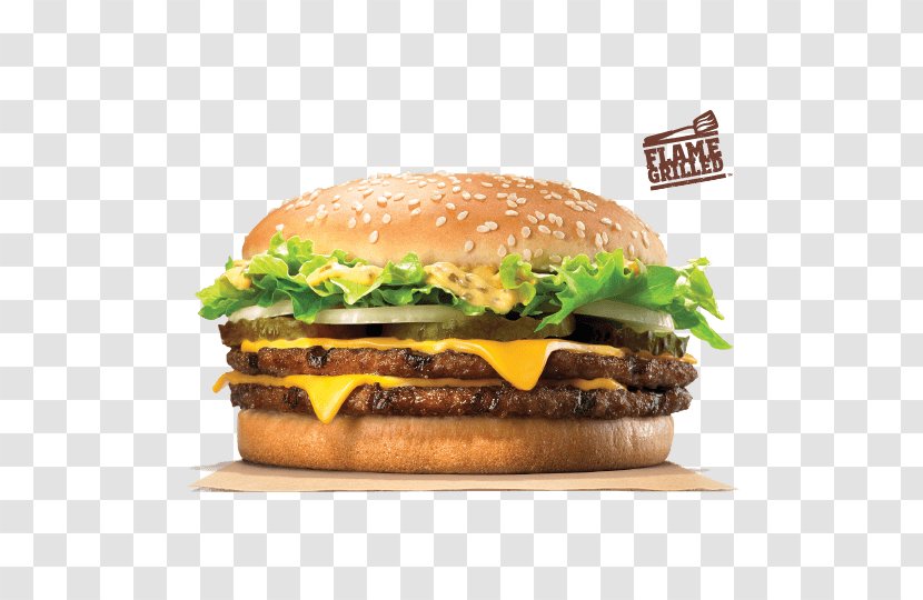 Big King Hamburger Whopper Cheeseburger BK XXL - Mac Transparent PNG