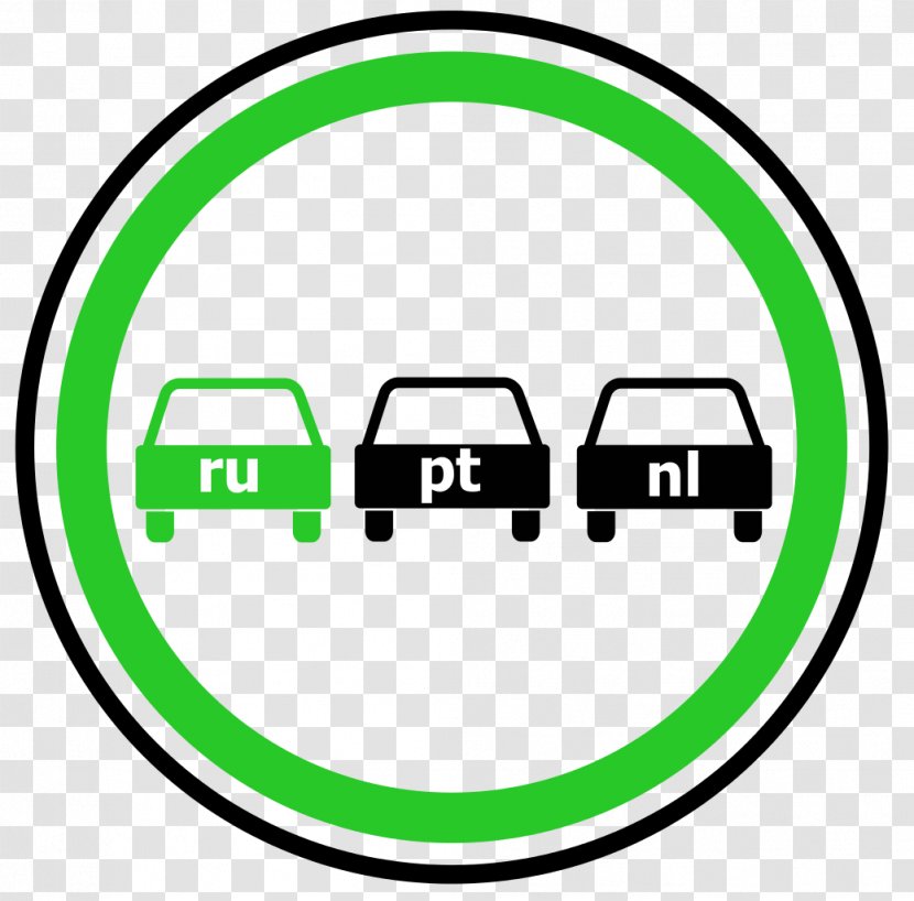 Traffic Sign Vector Graphics Warning Overtaking - Logo Transparent PNG