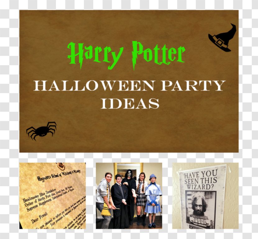Harry Potter Halloween Party Birthday Wedding Invitation - Game Transparent PNG