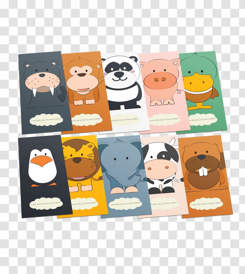 Paper Child Care Gastouder Post Cards Ollie & Tigger Kinderopvang Boekje - Volume Transparent PNG