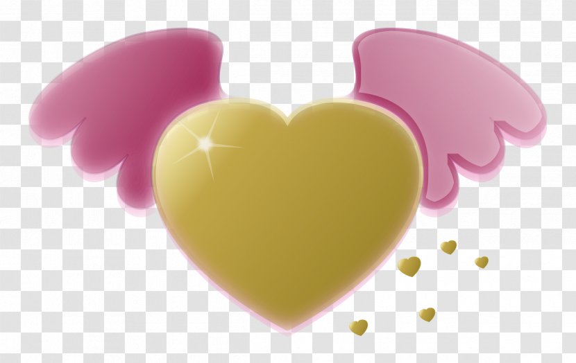 Heart Gold Clip Art - Pink Transparent PNG