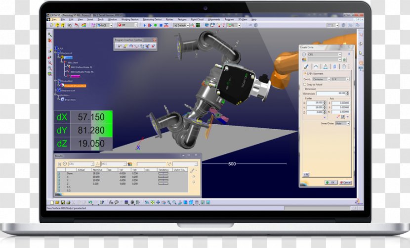 Computer Software Computer-aided Design Metrologic Group CATIA Inspection - Technology - Engineering Transparent PNG