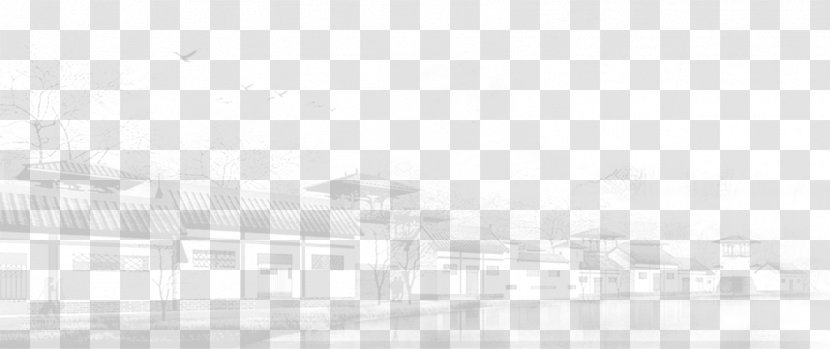 White Pattern - Monochrome - Classical Town Transparent PNG