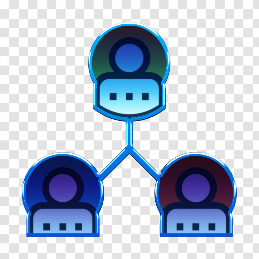 Business And Office Icon Team Icon Hierarchical Structure Icon Transparent PNG