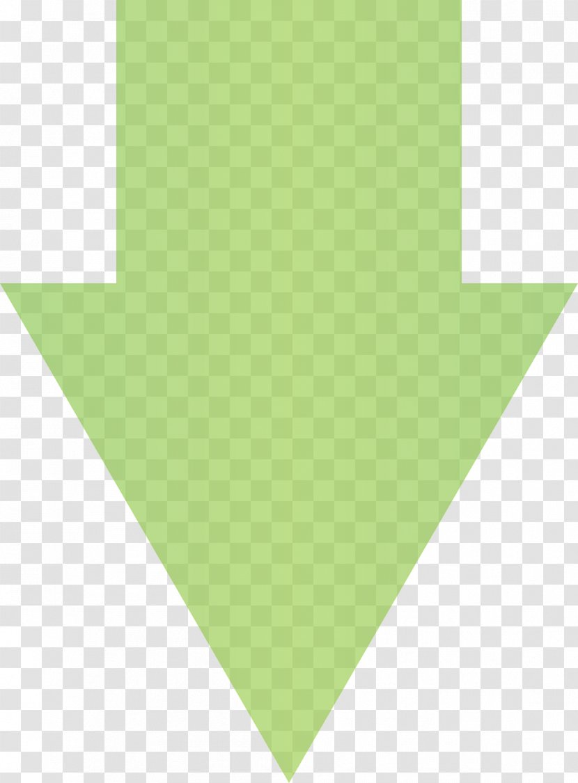 Green Arrow Clip Art - Down Transparent PNG