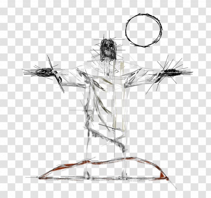 Christ The Redeemer Drawing - Jesus Transparent PNG