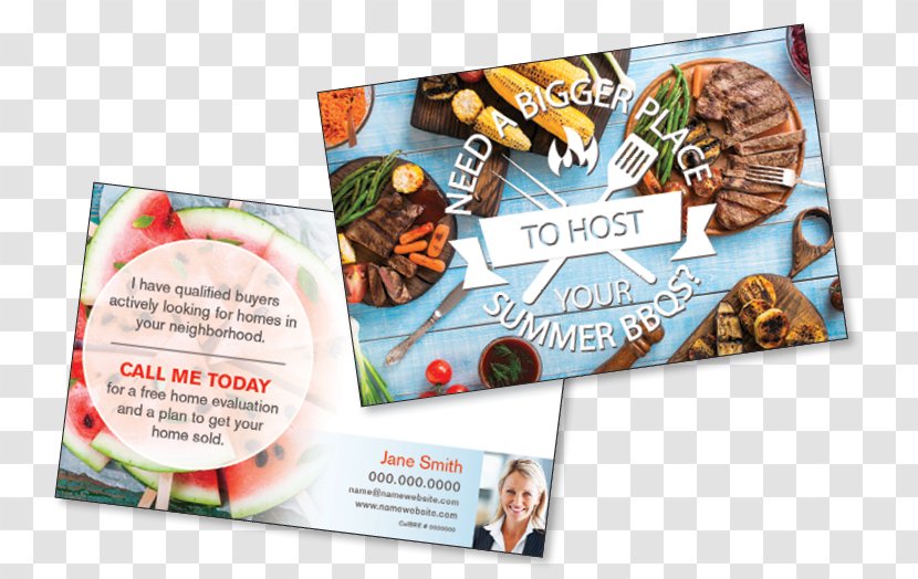 Post Cards Real Estate Agent Flyer Mail - Service - Memorial Day BBQ Transparent PNG