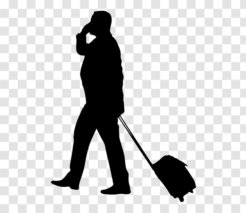 Business Travel Baggage Tourism - Startup Company - Man Pulling Suitcase Transparent PNG