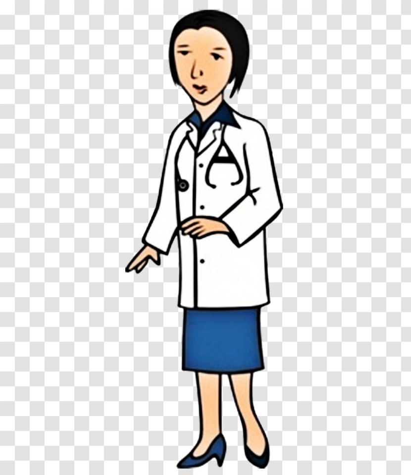 Physician Woman Clip Art - Cartoon - Family Female Doctor Illustration  Transparent PNG