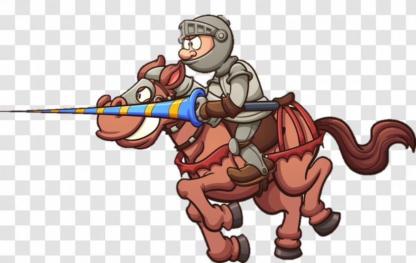 Horse Knight Jousting Clip Art - Like Mammal Transparent PNG