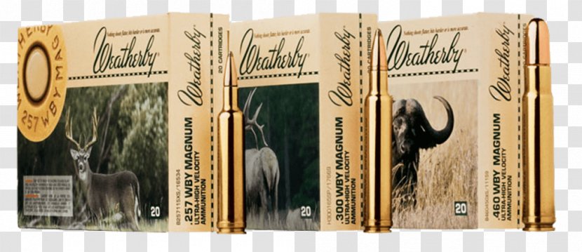 Weatherby, Inc. .460 Weatherby Magnum .300 Grain .257 - Frame - Ammunition Transparent PNG