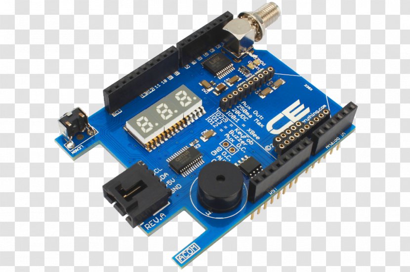 Microcontroller Arduino LED Display I²C Seven-segment - Buzzer Transparent PNG