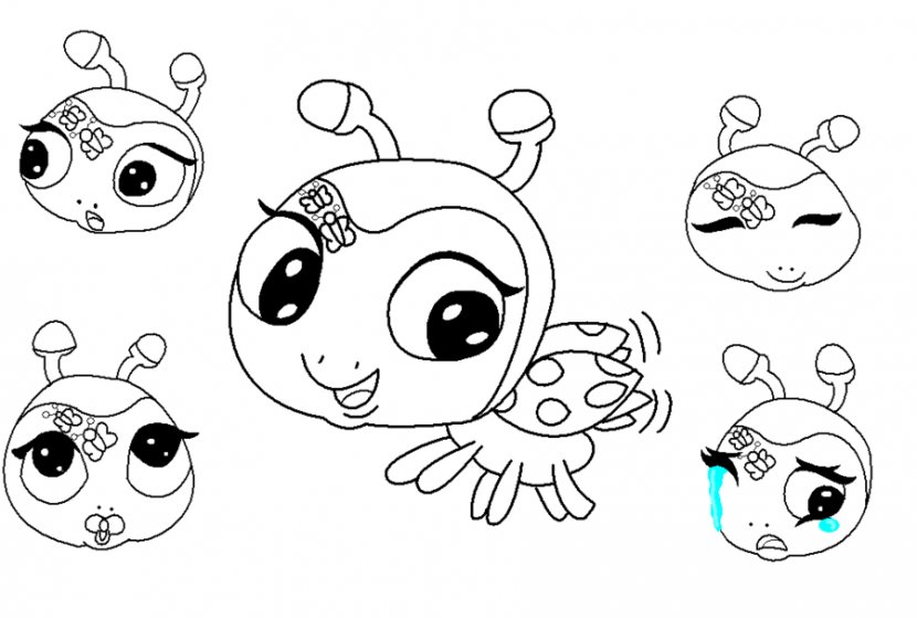 Drawing Sketch - Frame - Ladybug Outline Transparent PNG
