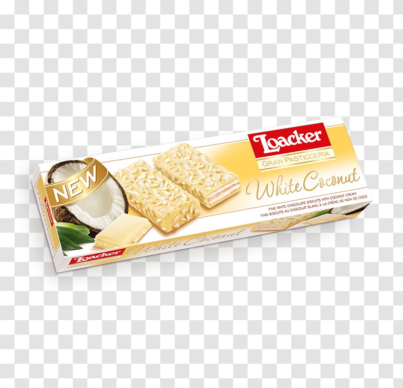 White Chocolate Quadratini Waffle Loacker Milk - Flavor Transparent PNG