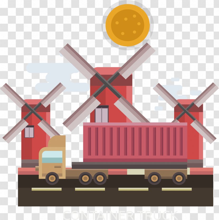 Graphic Design Truck - Large Freight Transparent PNG
