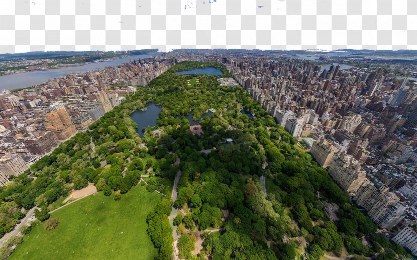 Central Park West Midtown Manhattan Wallpaper - Panorama - Park, New York Transparent PNG