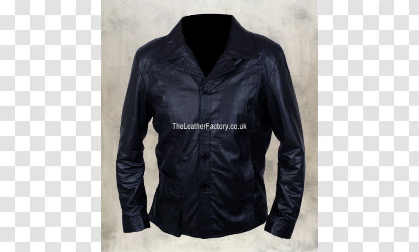 Leather Jacket Fonzie Coat - Button - Brad Pitt Transparent PNG