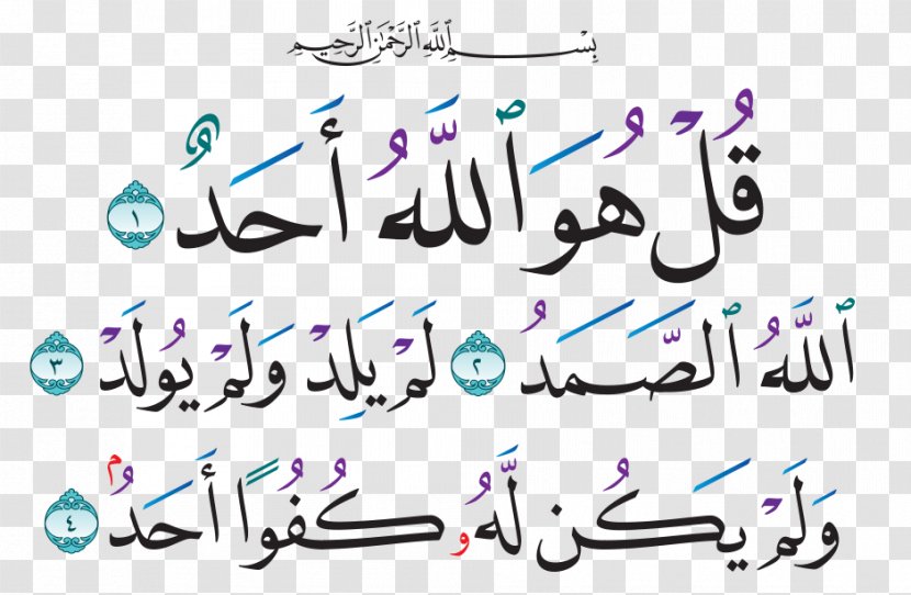 Quran Al-Ikhlas Al-Fatiha Surah Sincerity - Ayah - The Transparent PNG