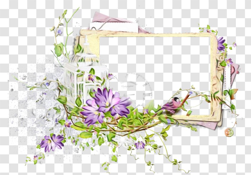 Love Background Frame - Floral Design - Wildflower Transparent PNG