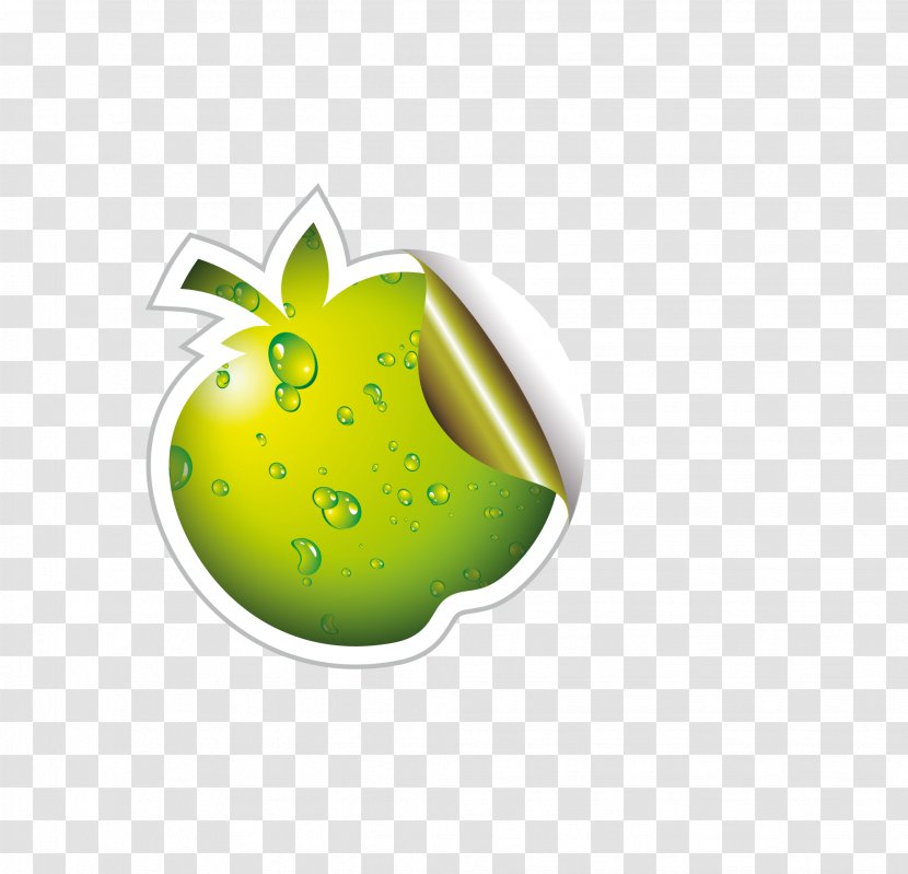 Vector Creative Design Diagram Green Apple - Designer Transparent PNG