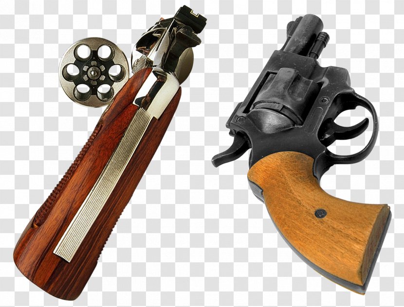 Trigger Revolver Firearm Cylinder Weapon - Gun Clipart Transparent PNG