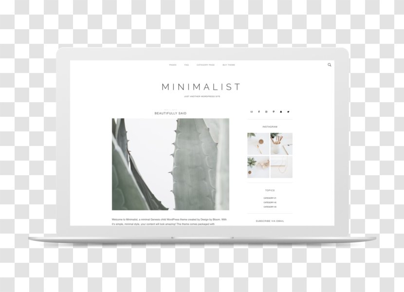 WordPress Theme Desktop Wallpaper Minimalism Web Template System - Minimalist，Company Transparent PNG