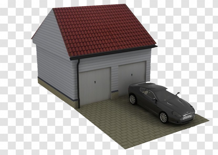 House Roof Property Shed Facade - Red Brick Parking Garage Transparent PNG