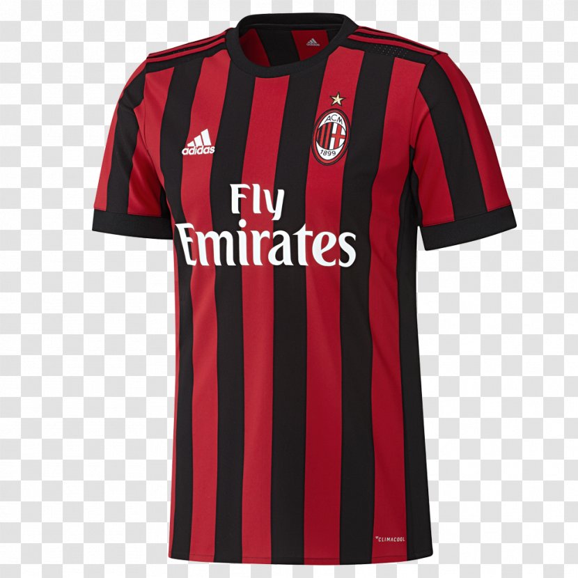 A.C. Milan T-shirt UEFA Champions League Jersey Kit - Sleeve - JERSEY Transparent PNG