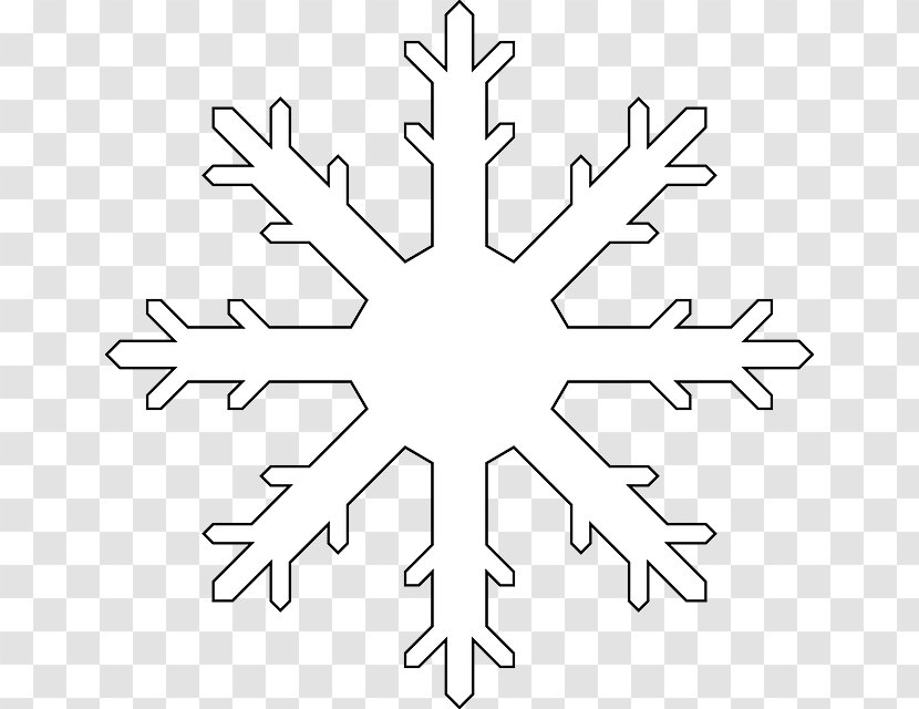 Snowflake Clip Art - Line - Image Transparent PNG