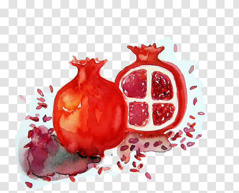Pomegranate Juice - Hand-painted Transparent PNG