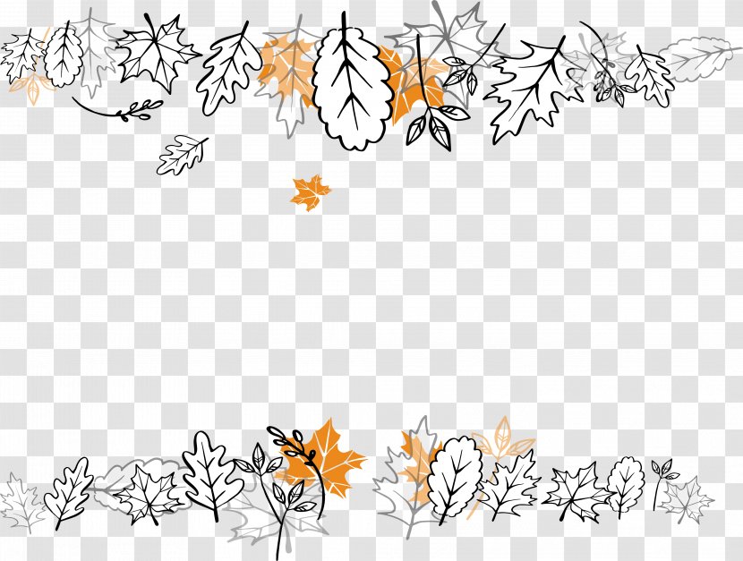 Autumn Leaf - Deciduous - Hand Painted Leaves Transparent PNG